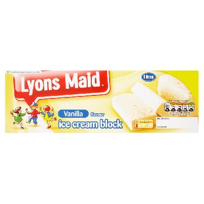 Vanilla 1ltr Brick Ice Cream Box