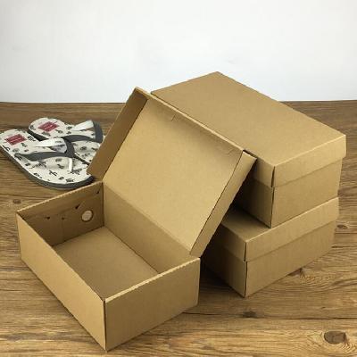 Plain Corrugated Laminated Shoe Packaging Box