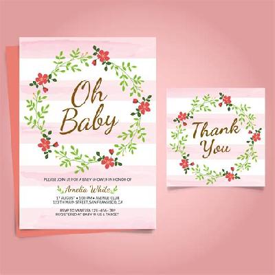BABY SHOWER INVITATION CARD