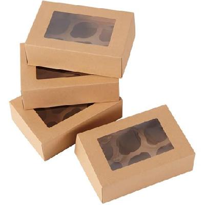 6 Piece Cupcake Box With Cavity