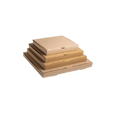 Plain Brown Pizza Packing Box