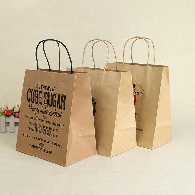Printed Kraft Paper Carry Bags