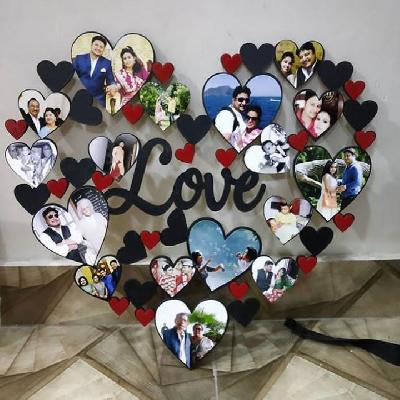 Sublimation Collage Photo Frames For Customized Printing.   LOVE
