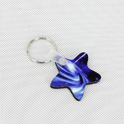 Sublimation Printable MDF Key Chain  Star Shape