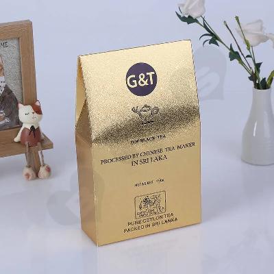 Golden tea packaging box