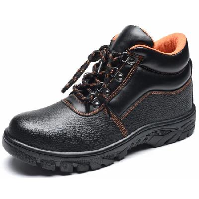 Industrial Black High Ankle Safety Shoes