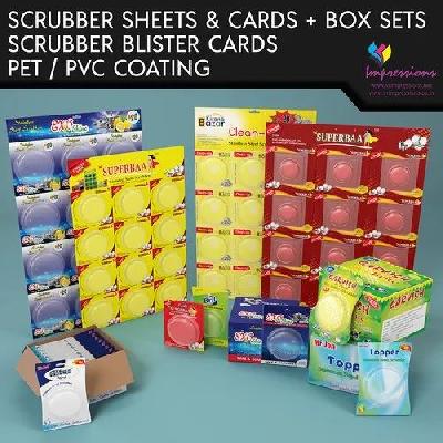 15x26 Inch  Scrubber Blister Packaging Card