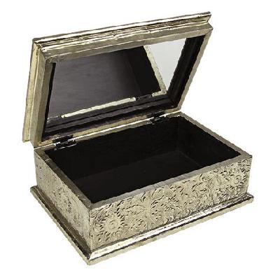 White Metal Jewelry Box