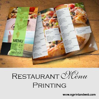 Menu Card Printing Services