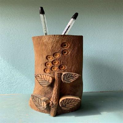 Wooden Pen Holder
