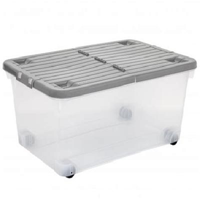 Transparent Plastic Box With Wheel