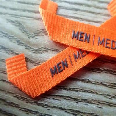 Orange Cloth Label