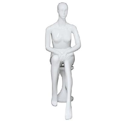 Female Fiber Sitting Mannequin