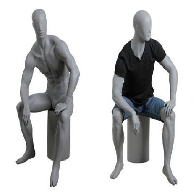 MALE FIBER SITTING MANNEQUIN