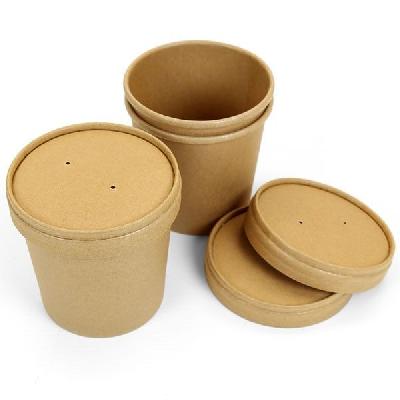 PAPER CONTAINER WITH LID