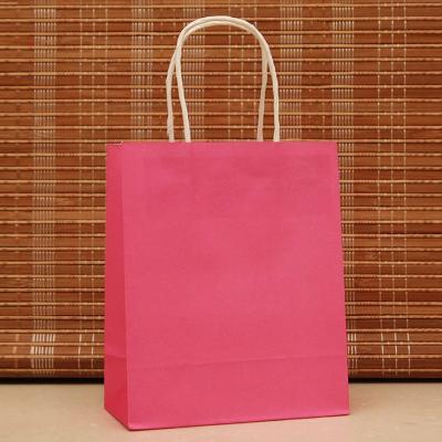 Pink Printed Paper Carry Bag