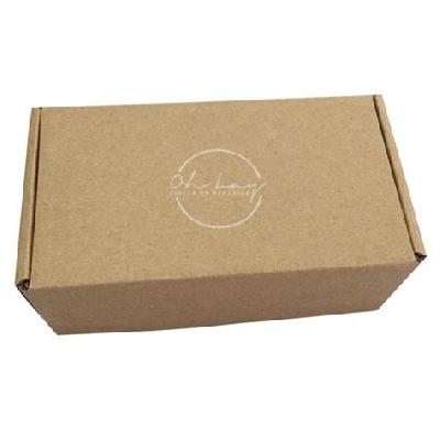 Plain Corrugated Kraft Paper Packaging Box