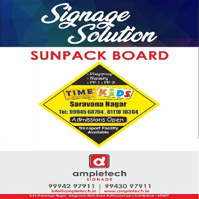 Sunpack Sheet School Sign Board