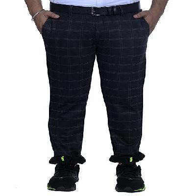 Men Cotton Lycra Printed Check