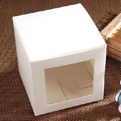 Plain White Window Paper Soap Box