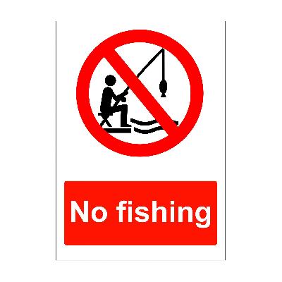 Aluminium Fishing Area Aqua Safety Sign Board