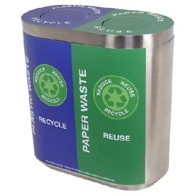 Color Coded Bin Stainless Steel Duo 40Ltr