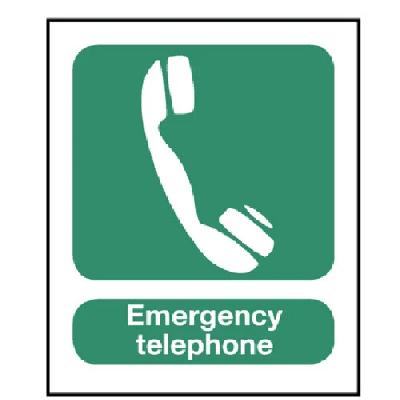 Emergency Phone Sign Laminated Banner
