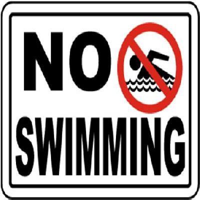 No Fishing Sign Aqua Safety Sign Board