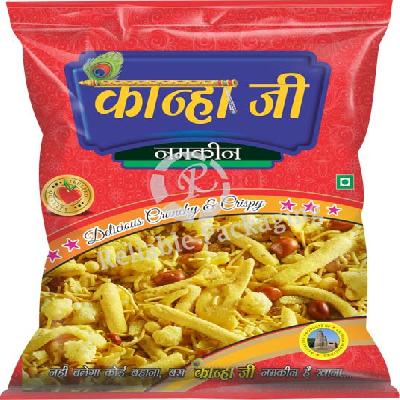 Laminated Glossy Namkeen Packaging Pouches