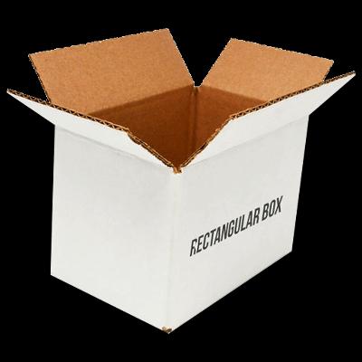 White Rectangular Paint Packing Corrugated Box