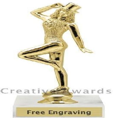 Brass Dance Award Trophies, For Dace Performance