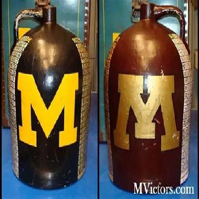 Brown Wooden Football Trophy for College