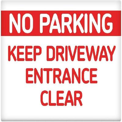 No Parking Tin Plate