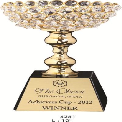 Wooden Diamond Cup Trophy