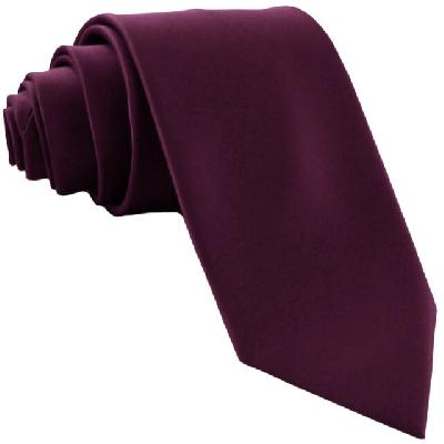 Formal Purple Polyester Men's Tie