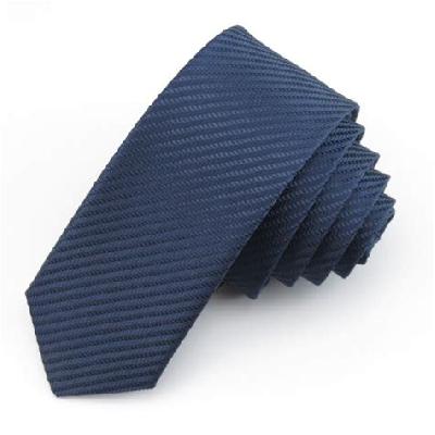 Formal Royal Blue Polyester Men's Tie