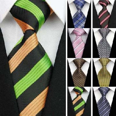 Formal White Polyester Men's Tie