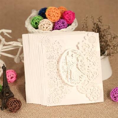 Laser Cut Wedding Card