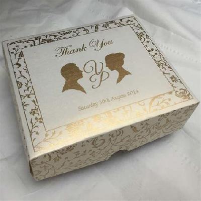Raja Rani Design Open Basket Invitation Card