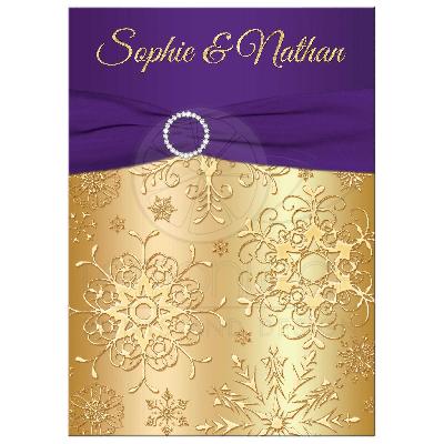 White Texture Half Flap Opening Foil Printed Wedding Card Invitation Card