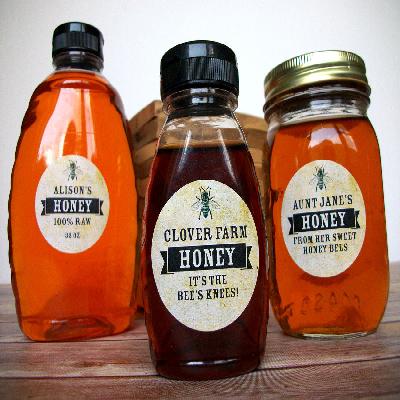 Honey Bottle Label