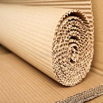 Brown Corrugated Paper Roll