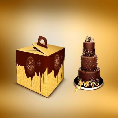 Cake Printed Corrugated  Box