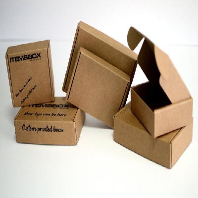 Plain Brown Corrugated Cardboard Boxes
