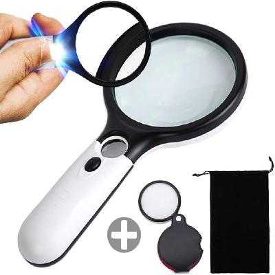 3X LED Magnifier Glass