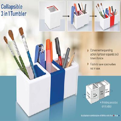 Collapsible 3 In 1 Tumbler