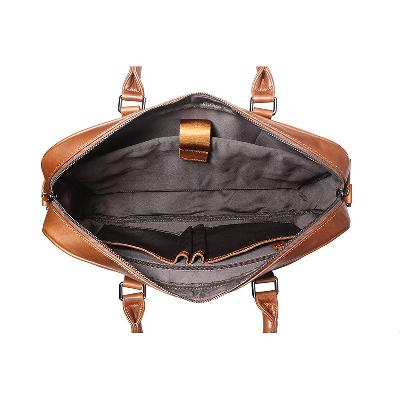 E 184 Premium Leather Free Laptop Bag