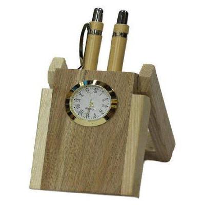 Table Clock Pen Stand