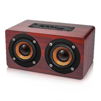 Wooden Bluetooth Double Speaker