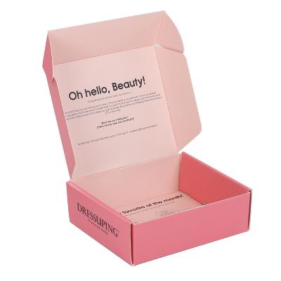 Pink Printed Corrugated Box
